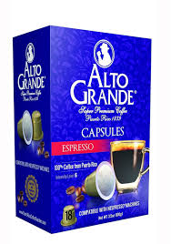 8.32 in x 11.91 in x 11.93 in. Alto Grande Espresso Super Premium Puerto Rico Coffee Capsules For Nespresso Machine 1 Box Of 18 Capsules