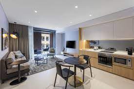 There are 2 marble bathrooms with one an en suite. Two Bed Suite Skye Suites