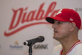 Oliver Perez Toros Tijuana Speaks During Editorial Stock Photo