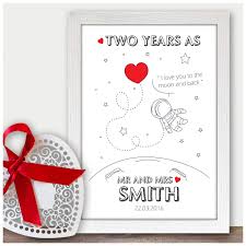An anniversary is the celebration of love and romance. Love You To The Moon And Back Personalised Anniversary Gifts 2nd Wedding Anniversary Present Keepsake Personalised For Any Wedding Anniversary 1st 2nd 5th 10th 50th Amazon Co Uk Handmade
