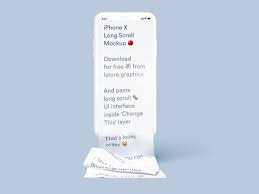 Iphone Long Scroll Mockup Free Iphone X Mockup Freebies Fribly Design Mockup Free Iphone Mockup Mockup
