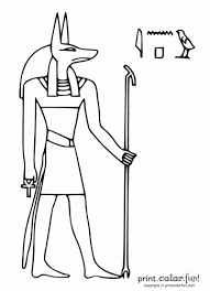 Free gods and goddesses of ancient egypt coloring pages available for printing or online coloring. Egyptian God Anubis Print Color Fun