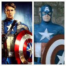 Chris Evans Left And Matt Salinger Right As Captain America Captain America Films Captain America Comic Book Superheroes