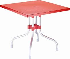 Forza Square Folding Table 31 Inch In 2020 Outdoor Folding Table Bistro Table Folding Table