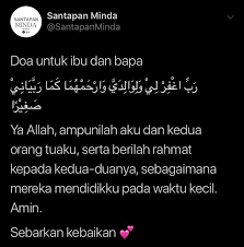 Demikianlah mengenai bacaan doa untuk kedua orang tua yaitu ibu dan. Salaam Jom Amalkan Doa Untuk Ibu Bapa Ini Twitter Santapanminda Facebook