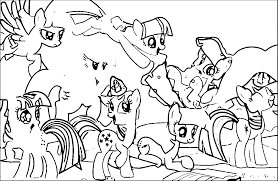 My little pony coloring pages free. My Little Pony Coloring Pages Twilight Sparkle And Friends Coloring Home