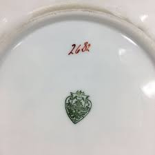 Pirkenhammer czechoslovakia newcastle round covered butter cheese. Pirkenhammer Hand Painted Cabinet Plate Flowers Birds Bugs Antique 1 Wheeler Antiques