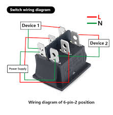 Rocker switch wiring diagram on 3 pin dc switch wiring. Kcd4 Waterproof Switch Rocker Switch Power Switch 2 Position 3 Position 6 Pins Reset Or Self Locking 16a 250vac 20a 125vac Switches Aliexpress