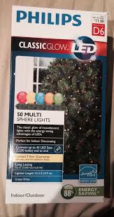 Philips Classic Glow 50 Count Multi Sphere Lights Led Indoor Outdoor Nib Sphere Light Lights Led Lights