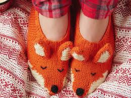 This new book is packed with 15 gorgeous, but simple, knitting patterns for wild and woolly animals to knit for. Fox Slippers For Adults Tutorial Gathered
