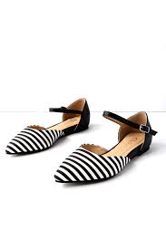 Black And White Striped Flats Chinese Laundry Hot Cake Black And White Striped D Orsay Flats Mod And Retro Clothing Black And White Flats Flats White Stripe