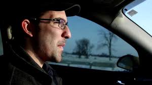 Retired Corporal Bruce Moncur drives to London