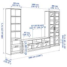 Brimnes Tv Storage Combination Glass Doors Black Ikea In 2020 Tv Storage Glass Door Brimnes