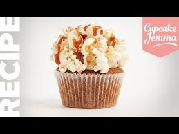 Caramel Popcorn Cupcake Recipe Cupcake Jemma Youtube Cupcake Jemma Cupcake Recipes Popcorn Cupcakes