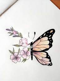 Pin On Crochet In 2020 Butterfly Sketch Pencil Drawings Butterfly Drawing