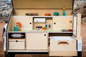 classic teardrop trailer galley