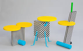 Chair in enameled wood and metal. Memphis Group Awful Or Awesome Design Museum