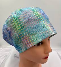 Easter Geometric Euro Style Scrub Cap for Women, Nurses and Doctors