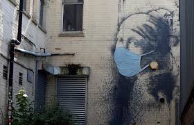 They are not intended for use in medical settings and are not designed to prevent transmission of disease. Banksy S Girl With A Pierced Eardrum Gains A Coronavirus Face Mask Reuters