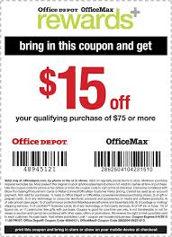 15 Off 75 At Officemax Office Depot Or Online Via Promo Code 48945121 Free Printable Coupons Office Max Coupons