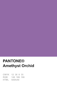 Pantone 2015 Amethyst Orchid Pantone Color Pantone Pantone Palette