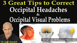 3 Great Tips To Correct Occipital Headaches Occipital Visual Problems Dr Mandell Youtube Occipital Neuralgia Occipital Headache