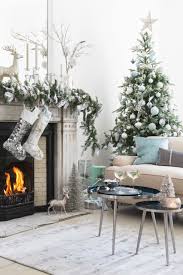 White christmas decorating tip #2: Christmas Living Room Decor Ideas White Silver Christmas Decorations Living Room Blue Christmas Decor Silver Christmas Decorations