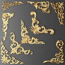 Decorative Plaster Stucco Molding 11 3d Model For Download Cgsouq Com Decorative Plaster Baroque Decor Furniture Appliques