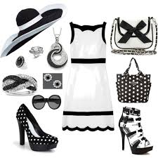 Black And White Party Attire Black And White Kentucky Derby Created By Jojobrico On Polyvore If I Were Younger And Probably Richer I D Kentucky Derby Outfit Derby Outfits Clothes Design
