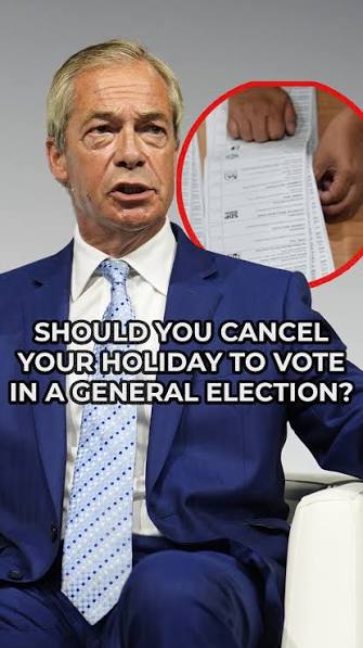 'Reform is saying if you book a holiday that overlaps with a general  election you're banned from voting.', 'Cancel your holiday, why don't you  value demcoracy?!', Matthew Stadlen and Aman Bhogal clash ...