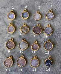 Druzy Quartz Necklaces Druzy Jewelry Crystal Druzy Aunt Gift Bridesmaids Jewelry Layering Necklaces Stacked Jewelry Druzy Jewelry Druzy Quartz Quartz Necklace