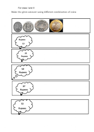 A collection of english esl money worksheets for home learning, online practice, distance learning a worksheet dealing with vocabulary (bank + american money) and grammar (the use of can for requests written and spoken exercises to practice money phrasal verbs. Money Interactive Worksheet For Grade 1 And 2