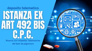 Check spelling or type a new query. Deposito Telematico Istanza Ex Art 492 Bis C P C Ricerca Telematica Dei Beni Da Pignorare Youtube