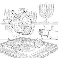 Spinning Hanukkah Dreidel - Coloring.app