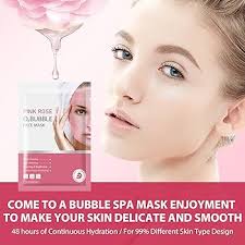 IREV 10 Pack Pink Rose O2 Bubble Face Masks Sheet, Bubble Facial Mask,  Foaming Face Mask, Purifying Facial Mask for Acne and Pores, Moisturizing  Spa Face Masks Skincare Gifts : Buy Online