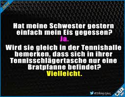 Rache Muss Sein Geschwisterliebe Tennisschlager Gemein Fies Lachflash Lustige Spruche Witzige Spruche Alberne Witze