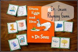 Dr Seuss Rhyming Game Raising Little Treasures Dr Seuss Preschool Rhyming Games Dr Seuss Day
