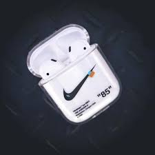 Off White Nike Airpods Protective Shockproof Case In 2020 Airpod Case Iphone Cases Case
