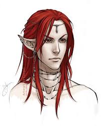 Red Haired Elf Lord By Yoenai Red Hair Elf Fantasy Art Men Red Hair Men