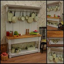 Chef 39 S Work Table With Pots And Pans 1 12 Scale Miniature Dollhouse Furniture Miniature Kitchen Miniature Dollhouse Furniture Dollhouse Miniatures Kitchen