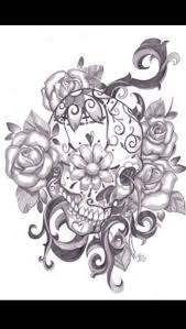 Black And White Realistic Sugar Skull Tattoo Sugar Skull Tattoo Sugar Skull Tattoos Tattoos Skull Tattoos