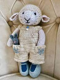 Frumoasa Oita Little Cotton Rabbits Knitted Stuffed Animals Knitted Bunnies