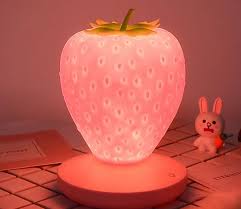 Strawberry Led Table Lamp Free Ship Night Light Kids Cute Night Lights Color Changing Lamp