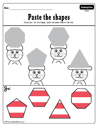 Cats With Funny Hats Dr Seuss Inspired Shapes Matching Worksheets Dr Seuss Preschool Activities Dr Seuss Math Activities Dr Seuss Activities