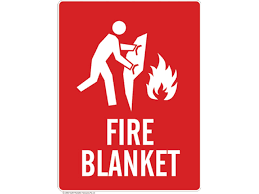 Fire Blanket In Wallmount Dispenser Pdg Supplies Fire blanket symbol sign, vector illustration, isolate on white background label.