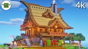Minecraft 4k Rustic House Easy Andyisyoda 5x5 Build Tutorial Youtube Then place one sapling on each.
