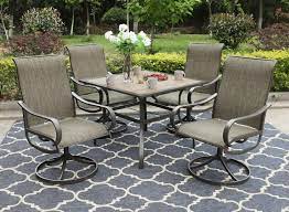 We did not find results for: Buy Sophia William Patio Dining Set 5 Pieces For 4 4 Swivel Dining Chairs Furniture Set X 1 Square 37x 37 Umbrella Table For Outdoor Garden Lawn Pool Metal Frame Easy