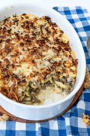 Egal, ob in form von rigatoni, spaghetti oder gefüllt als tortellini: Spatzleauflauf Mit Hack Champignons Und Rostzwiebeln Was Eigenes