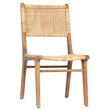 Dovetail Emo Dining Chair Natural In 2020 Dining Chairs Rattan Dining Chairs Natural Dining Chairs