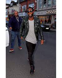 Steal These 6 Style Moves From Tinie Tempah Leather Jacket Outfit Men Leather Jacket Tinie Tempah Style